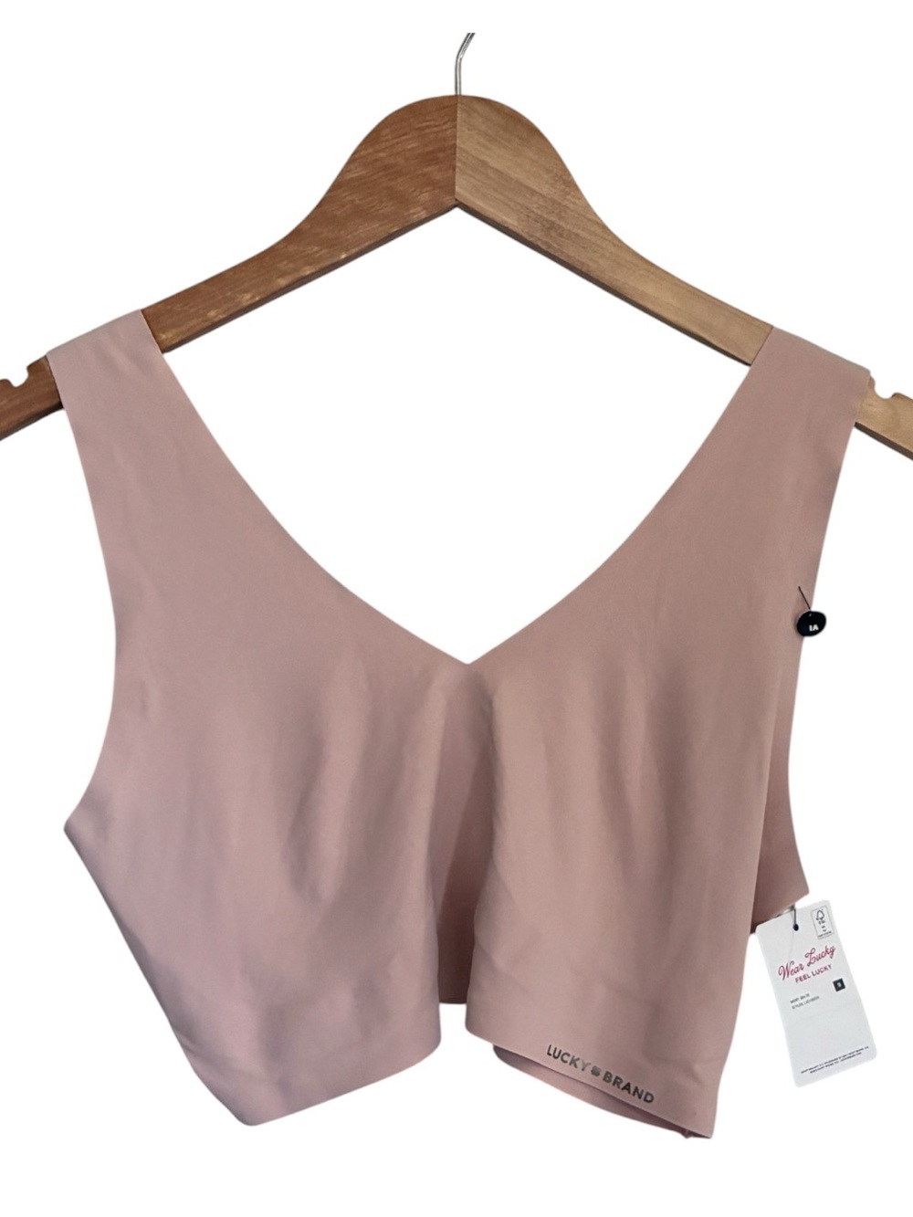 NWT Lucky Brand Nude V-Neck Bralette Sz XL Pads Missing